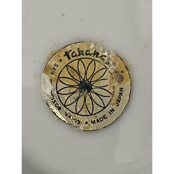 Vintage Takara Japan Porcelain Vase – Bird & Red Floral Design, Scalloped Rim, G - Picture 4 of 4